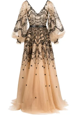 Saiid Kobeisy Long-sleeve tule gown