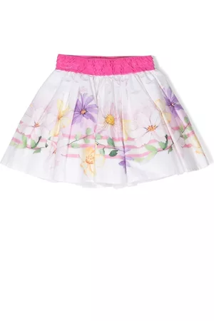 MONNALISA Floral-print A-line mini skirt