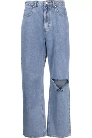 tout a coup Ripped wide-leg trousers