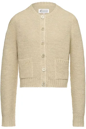 Maison Margiela Basket-weave round-neck cardigan
