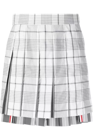 Thom Browne Checked pleated skirt