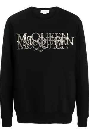 Alexander McQueen Rhinestone embellished logo-detail jumper