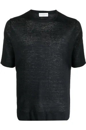BALLANTYNE Short-sleeved linen T-shirt