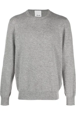 Allude Men Jumpers - Cashmere elbow-patched jumper