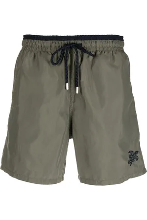 Vilebrequin Men Swim Shorts - Logo-detail drawstring-waistband swim shorts