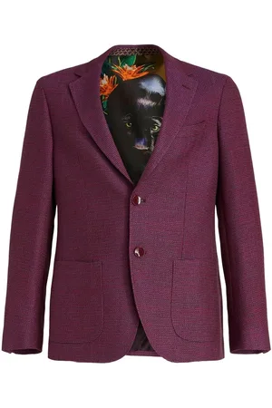 Etro Men Blazers - Textured wool blazer