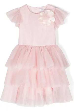 MONNALISA Catherine glitter tulle dress