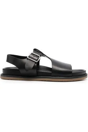 Buttero Men Sandals - Open-toe leather sandals