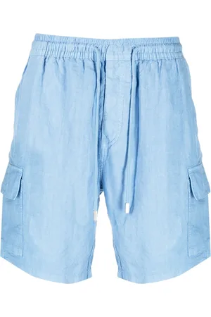 Vilebrequin Men Shorts - Drawstring linen cargo shorts