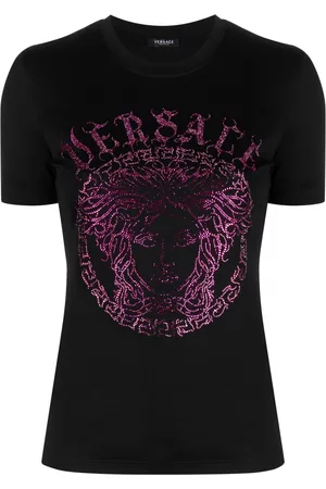 VERSACE Crystal Medusa logo cotton T-shirt