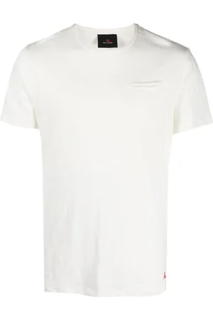Peuterey Men Short Sleeve - Logo-embroidered slit-pocket T-shirt