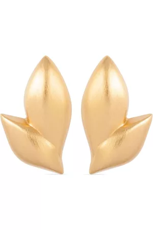 Monet 1980s Monet leaf-motif earrings