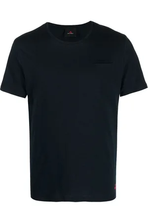 Peuterey Logo-embroidered slit-pocket T-shirt