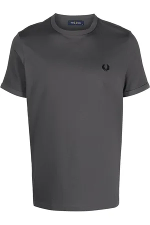 Fred Perry Men Short Sleeve - Ringer logo-embroidered T-shirt