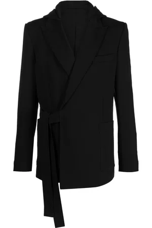 Balmain Tie-fastening hooded jacket