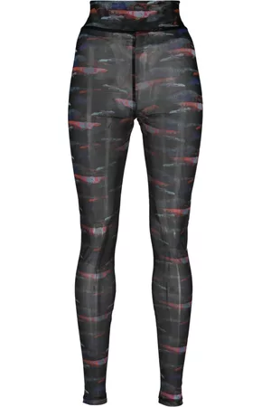 HENRIK VIBSKOV Bird-print semi-sheer mesh leggings