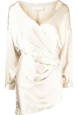 Michelle Mason Draped-detail mini dress.