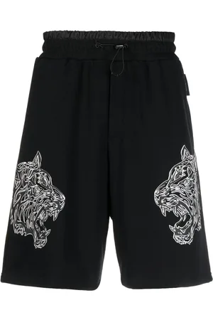 Philipp Plein Tiger elasticated waist shorts