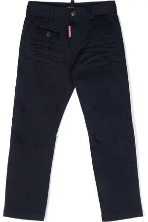Dsquared2 Logo-patch straight-leg trousers