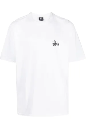 STUSSY Logo-print crew-neck T-shirt