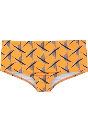 Lygia & Nanny Bird-print swimming trunks