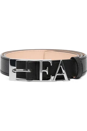 Emporio Armani Logo-lettering leather belt