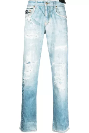 VERSACE Denim straight-leg trousers