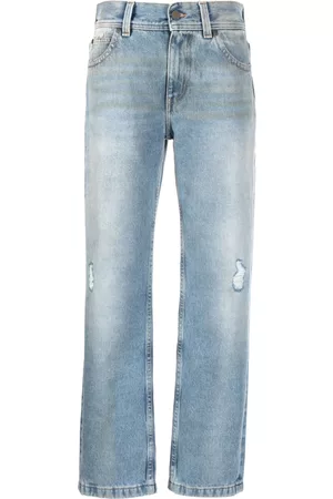 Palm Angels Distressed-effect straight-leg jeans