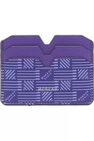 MOREAU Logo-print leather card holder