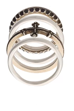 WERKSTATT:MÜNCHEN Embossed stackable rings