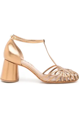 Sarah Chofakian Eugenie -effect leather sandals