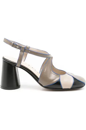 Sarah Chofakian Ethel cut-out detail leather pumps
