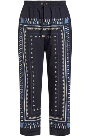 Etro Men Pants - Printed cropped trousers