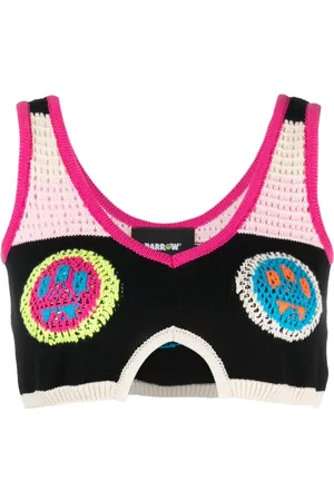 BARROW Crochet-panel crop top