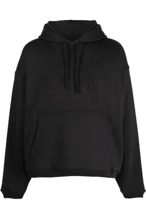 STUSSY Men Sweatshirts - Logo-print cotton hoodie