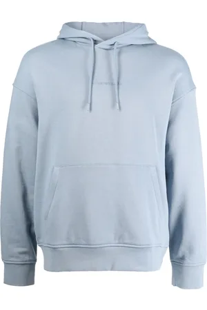 Emporio Armani Pouch-pocket cotton hoodie