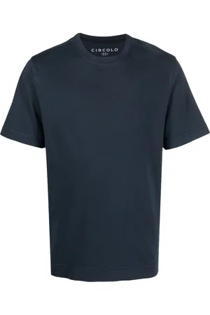 Circolo Men Short Sleeve - Garment-dyed cotton T-shirt