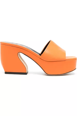 SI ROSSI 95mm sculpted-heel mules