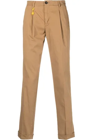Manuel Ritz Men Pants - Logo-charm straight-leg trousers