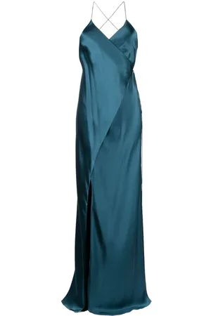 Michelle Mason Bias-cut cowl neck gown