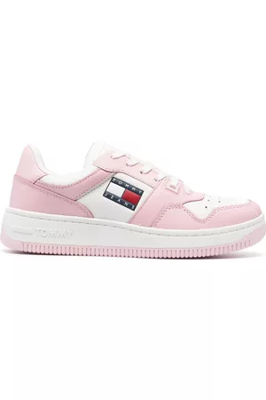 Tommy Hilfiger Embossed-logo leather sneakers