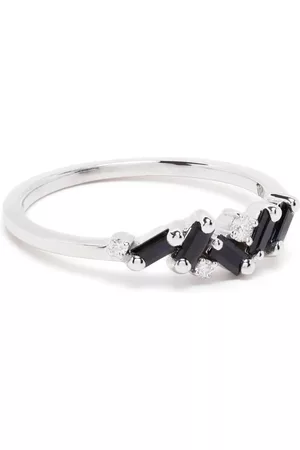 Suzanne Kalan 18kt white gold sapphire and diamond ring