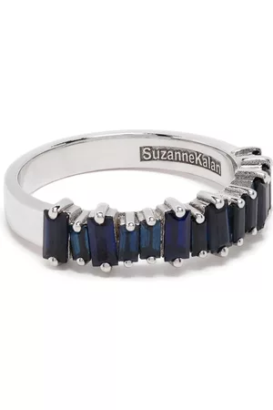 Suzanne Kalan 18kt white gold Halfway sapphire ring