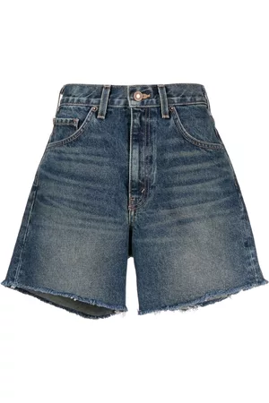 NILI LOTAN High-waist denim shorts