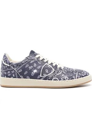 Philippe model Men Sneakers - Bandana-print low-top sneakers