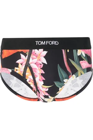Tom Ford Floral-print stretch-cotton briefs