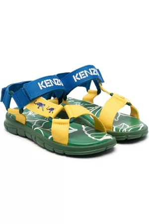 Kenzo Colour-block touch-strap sandals