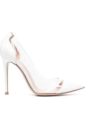 Gianvito Rossi Plexi 105mm patent leather pumps