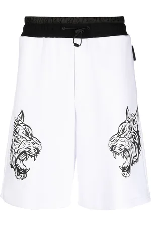 Philipp Plein Tiger-print track shorts