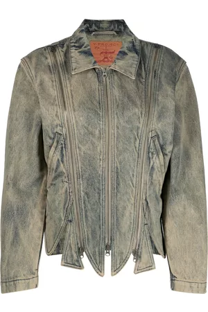Y / PROJECT Detachable-sleeve denim jacket